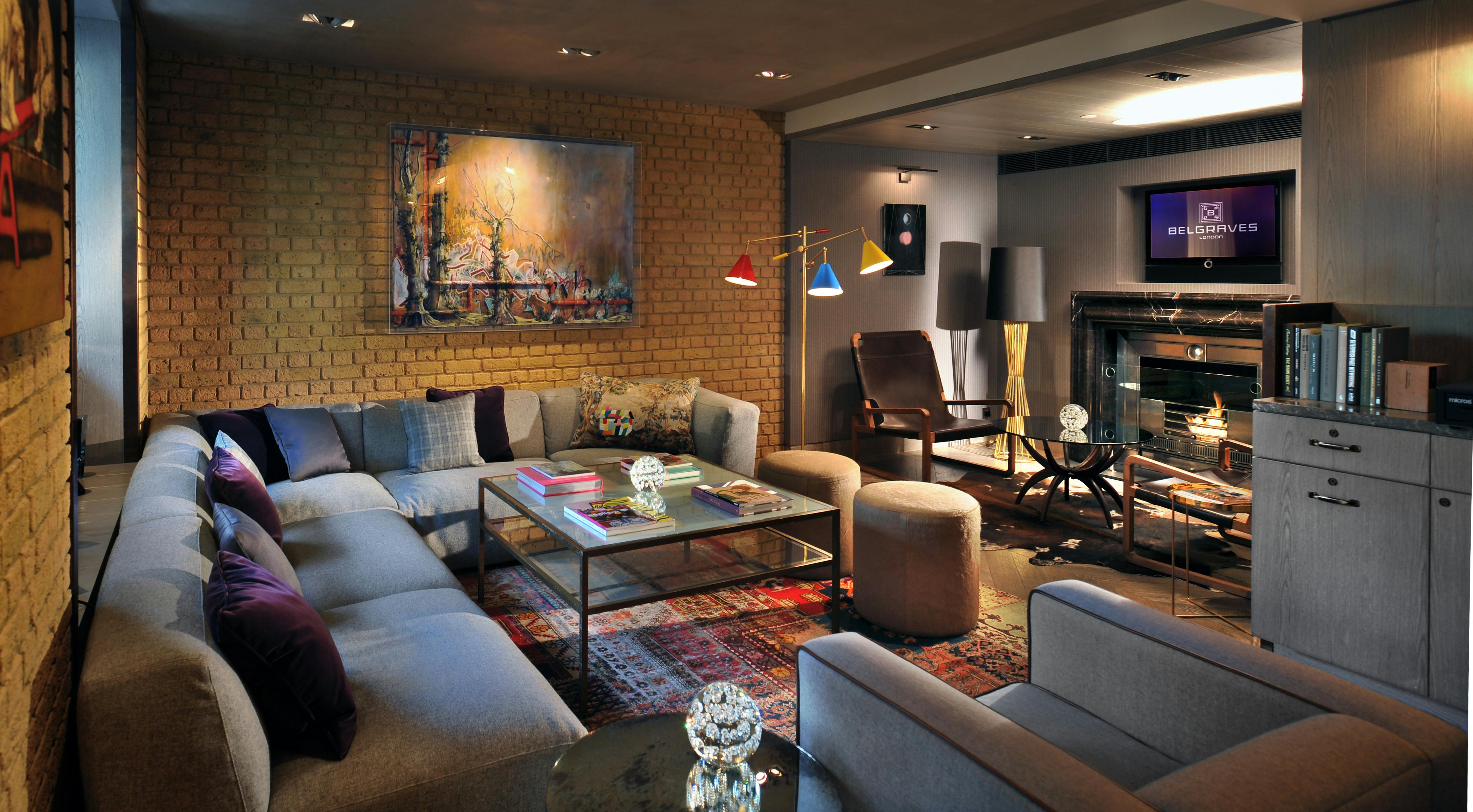 Stylish lounge at The Snug in The Hari, ideal for networking events and casual gatherings.